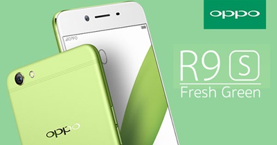 OPPO R9s สีเขียว Fresh Green Limited Edition